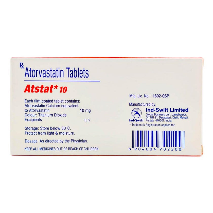 Atstat 10 Atstat 10mg Tablets, Pack of 30's - myAster