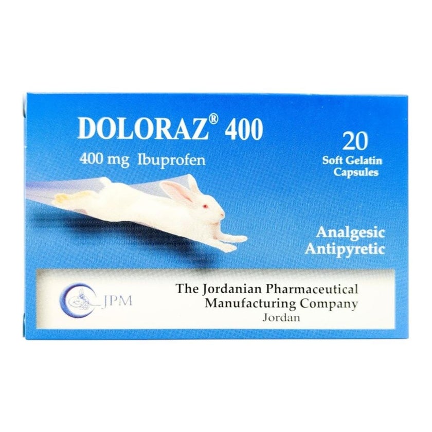 Dolorize Tablets Doloraz 400mg Softgels, Pack of 20's - myAster