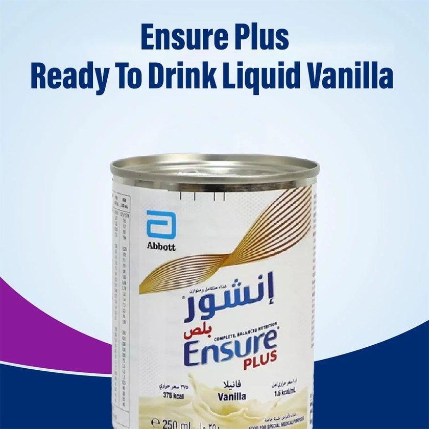 Ensure Plus Ready To Drink Liquid Vanilla 250ml