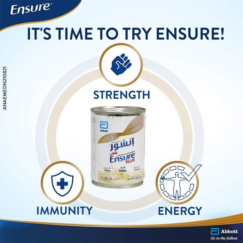 Ensure Plus Ready To Drink Liquid Vanilla 250ml