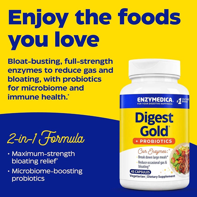 Enzymedica Digest Gold + Probiotics Capsules 45's