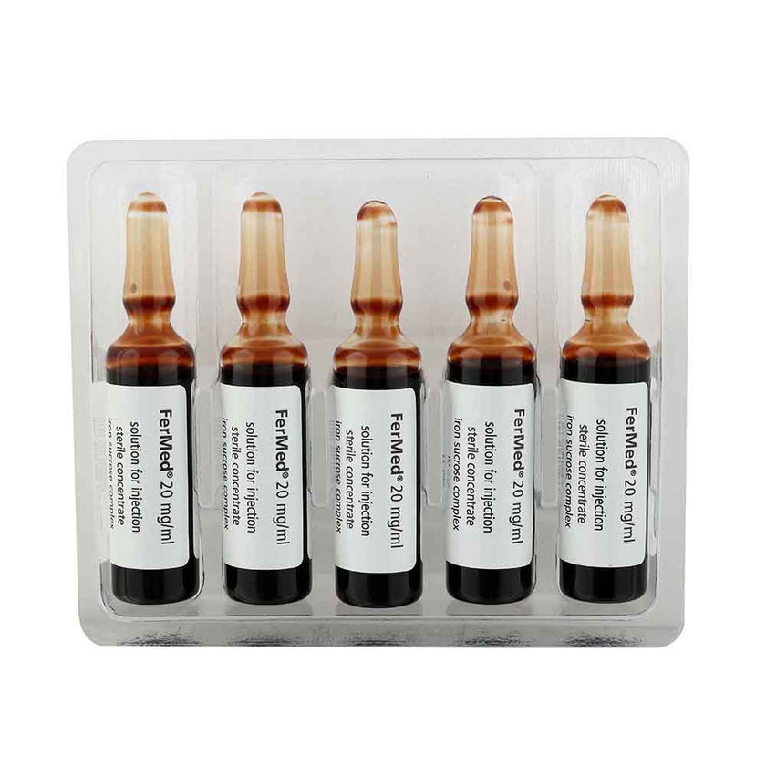 Fermox Injection FerMed 100mg/5ml Injection, Pack of 5's - myAster