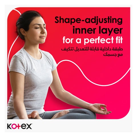 Kotex Ultra Thin Sanitary Pads With Wings, Super Size, Pack of 8's