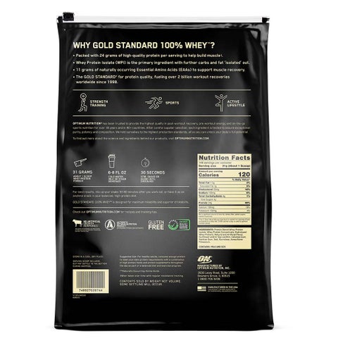 Optimum Nutrition Gold Standard 100% Whey Vanilla Ice Cream 10lb