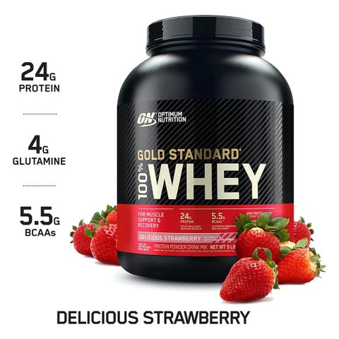 Optimum Nutrition Gold Standard 100% Whey Delicious Strawberry 5lb