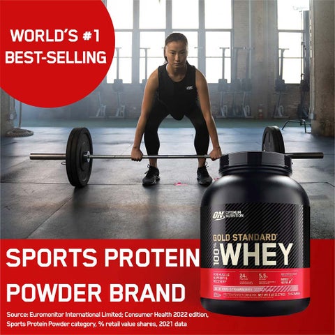 Optimum Nutrition Gold Standard 100% Whey Delicious Strawberry 5lb