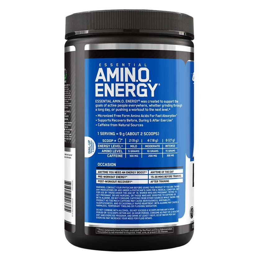 Optimum Nutrition Essential Amino Energy Blue Raspberry Flavour 30 Servings