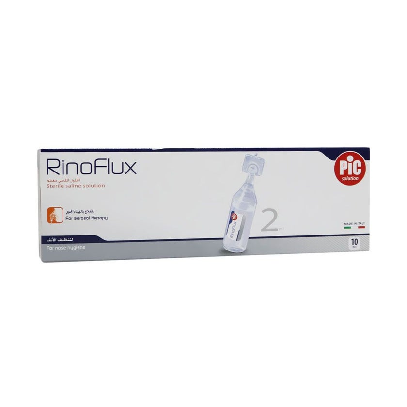 Pic Rinoflux Sterile Saline Solution 2ml, Pack of 10's