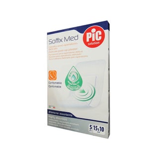 Pic Soffix Med Delicate Post-op Plaster 15 x 10cm, Pack of 5's
