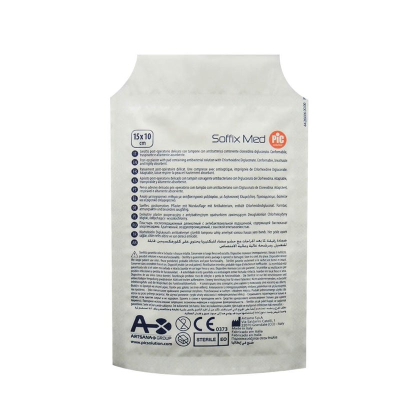 Pic Soffix Med Delicate Post-op Plaster 15 x 10cm, Pack of 5's