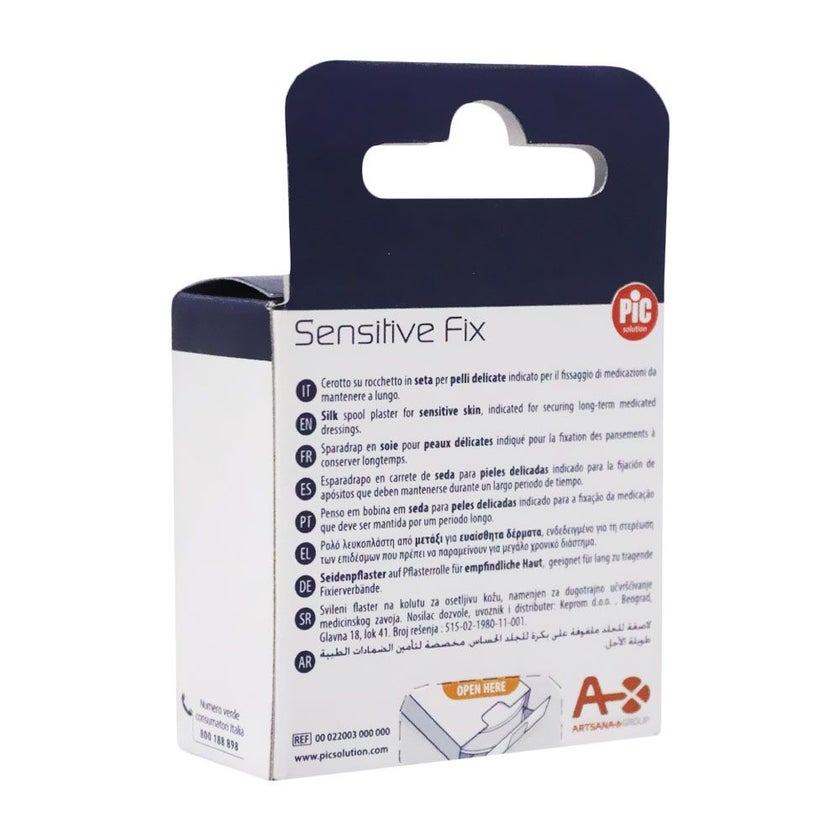 Pic Sensitive Fix Silk Spool Plaster 1.25cm x 5m