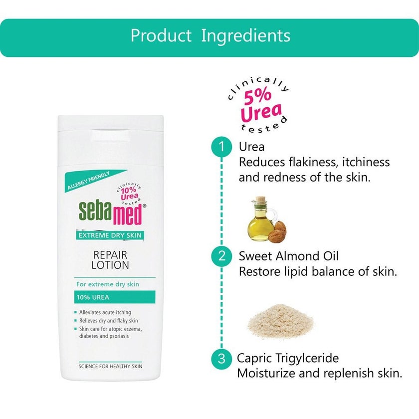 Sebamed Extreme Dry Skin Repair Urea Lotion 200ml
