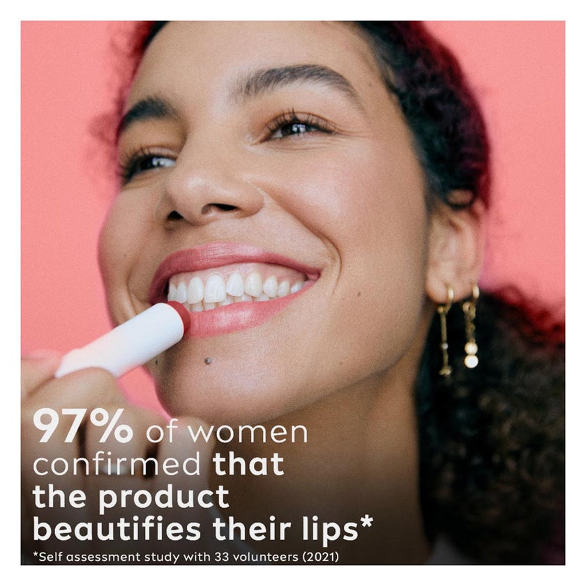 Labello 24H Moisture Pomegranate Shine Lip Balm 4.8g - Dark Red Tint