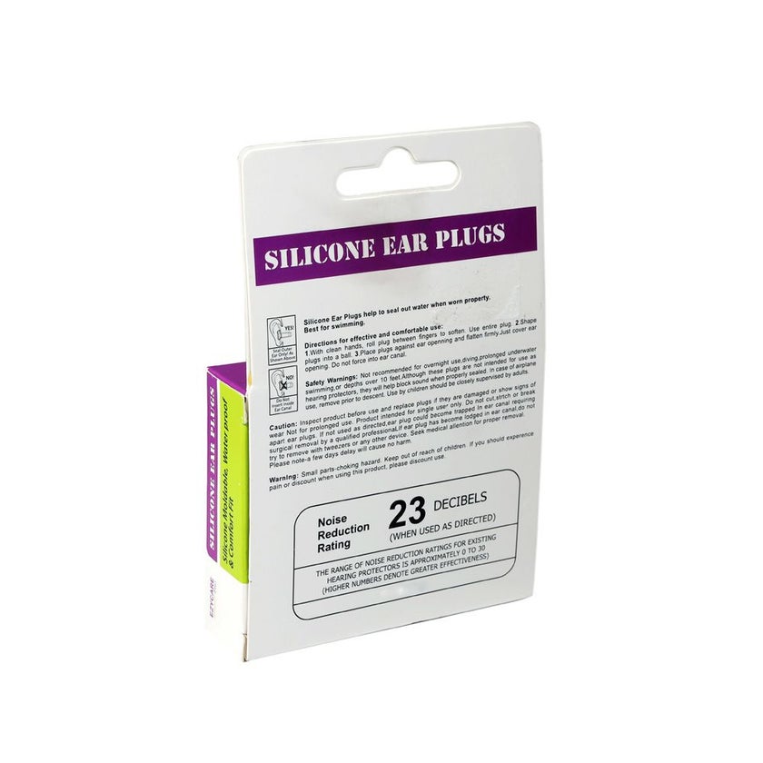 Ezycare Plus Silicone Ear Plugs 3 Pairs 10103