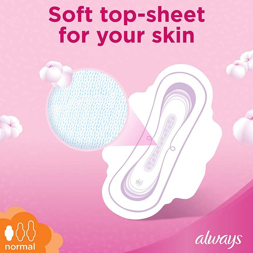 Always Cotton Soft Ultra Thin Normal Sanitary Pads With Wings, Pack of 20's