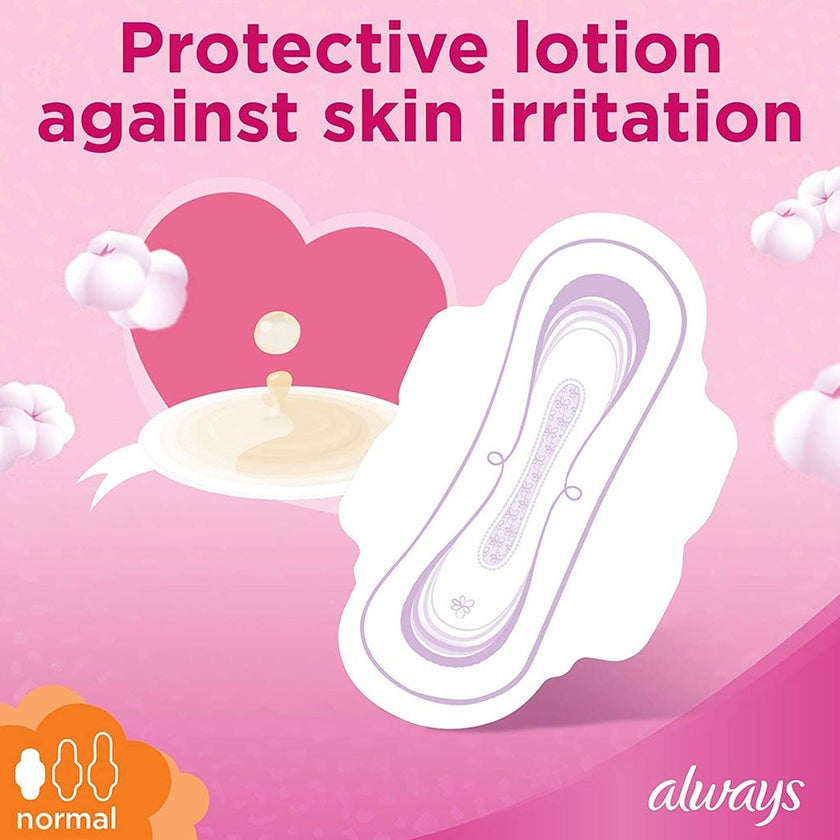 Always Cotton Soft Ultra Thin Normal Sanitary Pads With Wings, Pack of 20's