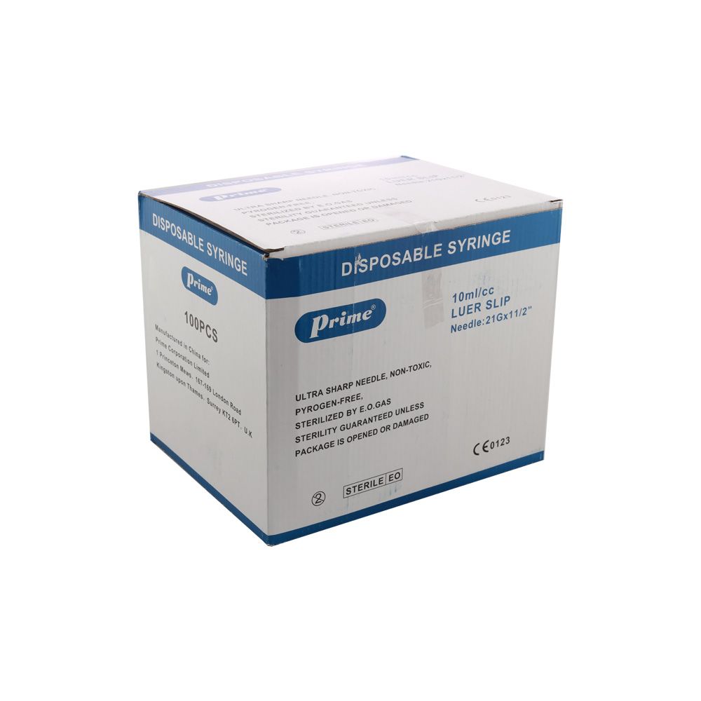 Prime Syringe 10ml, Pack of 100's - myAster