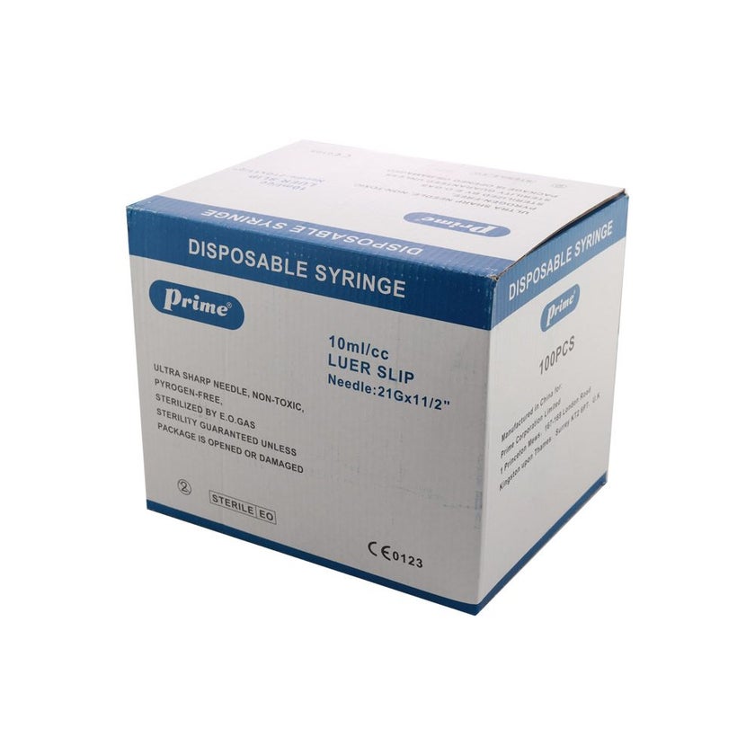 Prime Syringe 10ml, Pack of 100's