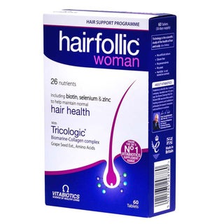Vitabiotics Hairfollic Woman Tablets With Biotin For Healthy Hair, Pack of 60's