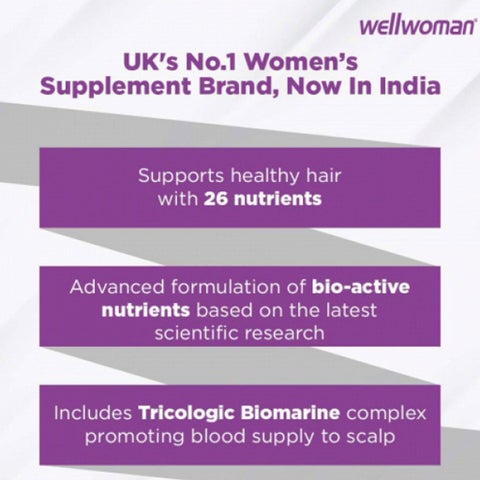 Vitabiotics Hairfollic Woman Tablets With Biotin For Healthy Hair, Pack of 60's