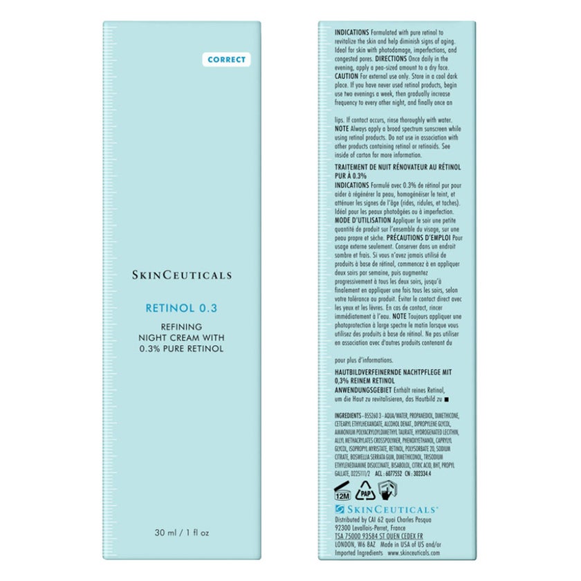 SkinCeuticals 0.3% Retinol Anti-Aging Night Cream - 30ml