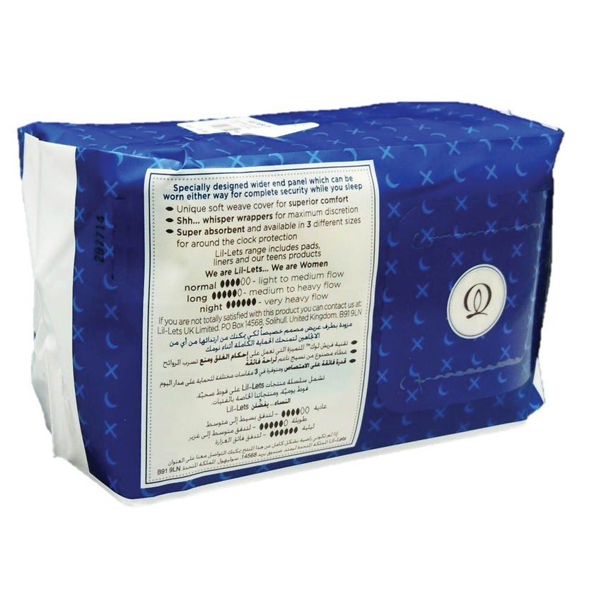 Lil-Lets Freshlock Night Ultra Pads with Wings, Pack of 10's