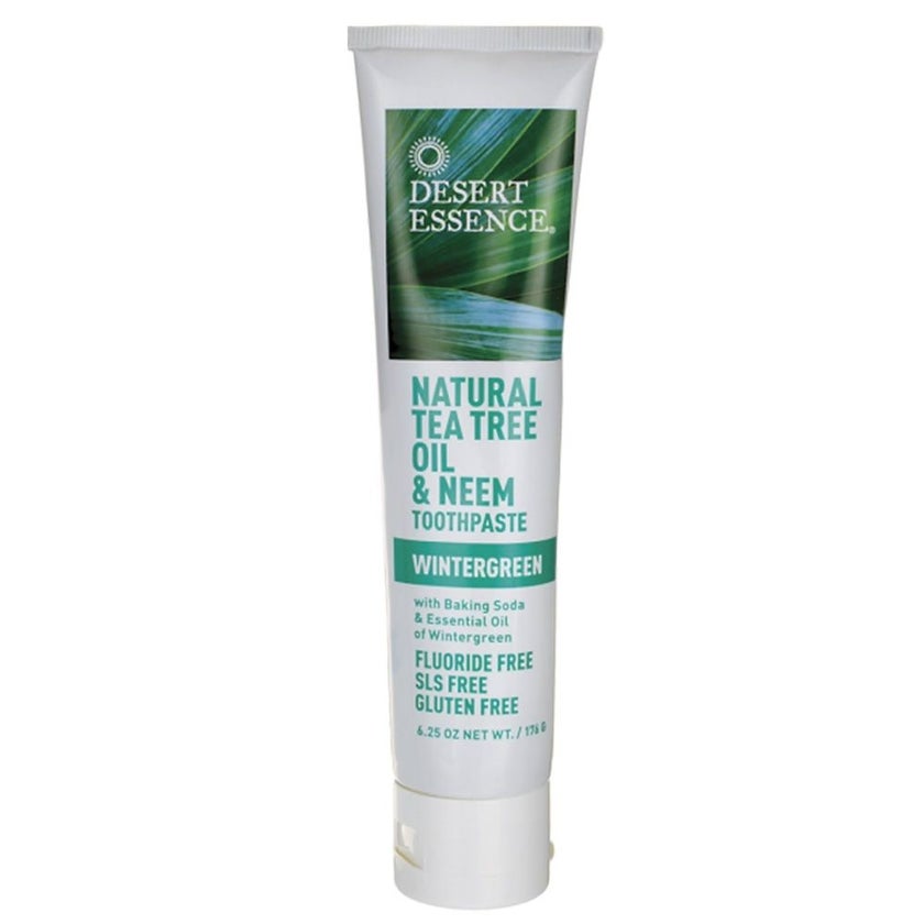 Desert Essence Natural Tea Tree Oil & Neem Wintergreen Toothpaste 176g