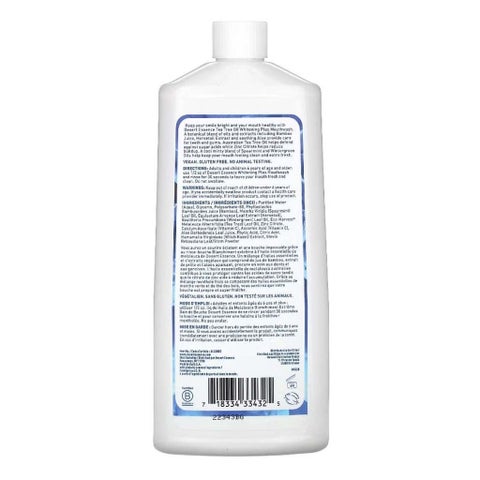 Desert Essence Natural Tea Tree Oil Whitening Plus Mouthwash 473ml