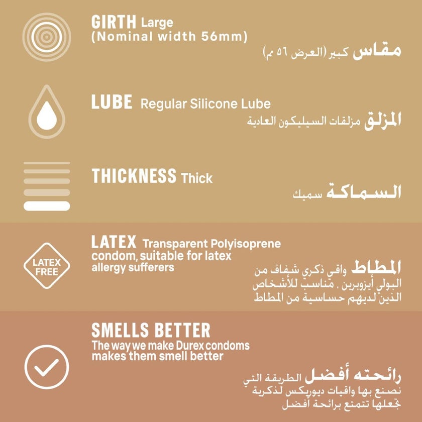 Durex Real Feel Natural Feeling Condoms, Pack of 10's