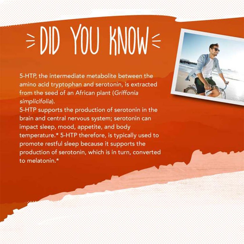 Now 5-HTP 100mg Vegetarian Capsules For Positive Mood & Neurotransmitter Support, Pack of 60's