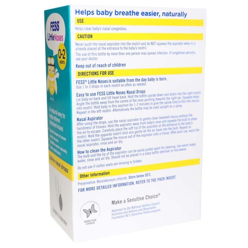 Fess Little Noses Saline Nasal Drops 25ml