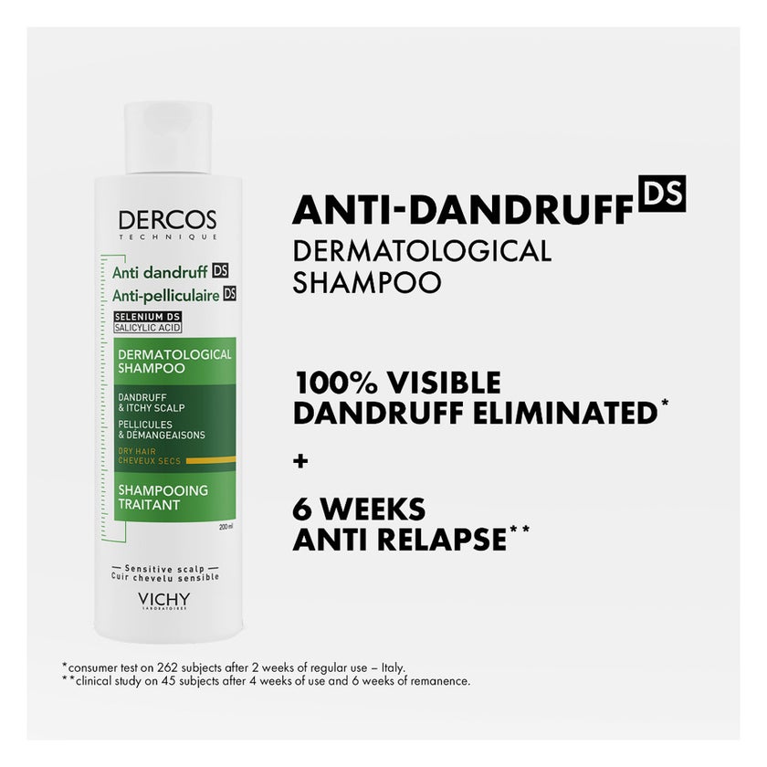 Vichy Dercos Anti Dandruff Shampoo For Dry Hair 200ml
