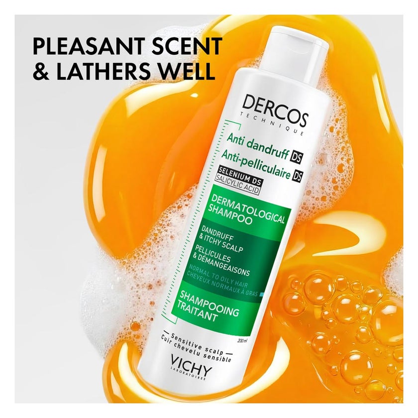 Vichy Dercos Anti Dandruff Shampoo, Normal To Oily Hair 200ml
