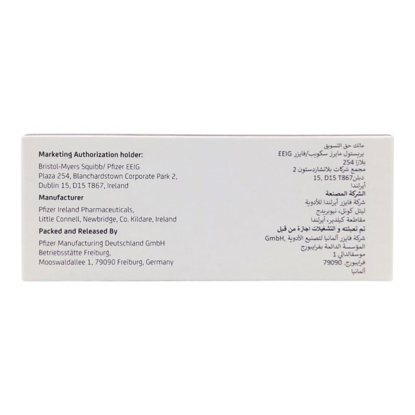 Eliquis 2.5mg Film Coated Tablets, Pack of 60's