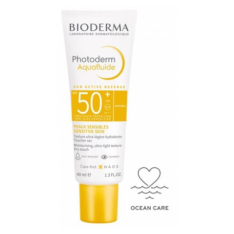 بيوديرما فوتوديرم أكوافلويد كريم بعامل حماية من الشمس SPF50+ غير مرئي للبشرة الحساسة 40 مل