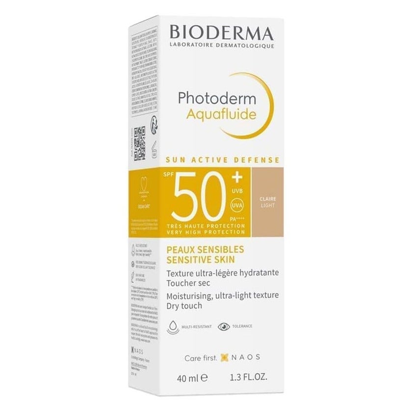 Bioderma Photoderm Aquafluide Very High Protection Sunscreen With SPF50+ & PA++++ - Light Tinted 40ml