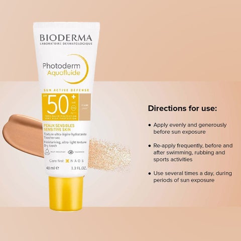 Bioderma Photoderm Aquafluid SPF 50+ Light Tinted Sunscreen 40ml