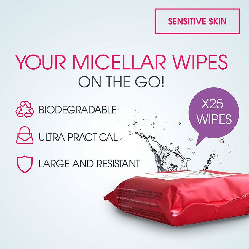 Bioderma Sensibio Wipes, Pack of 25's