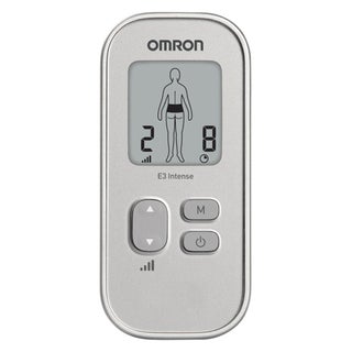 Omron Pain Reliever Portable E3 Intense Silver TENS Massager HV-F021-EV Electronic Nerve Stimulator