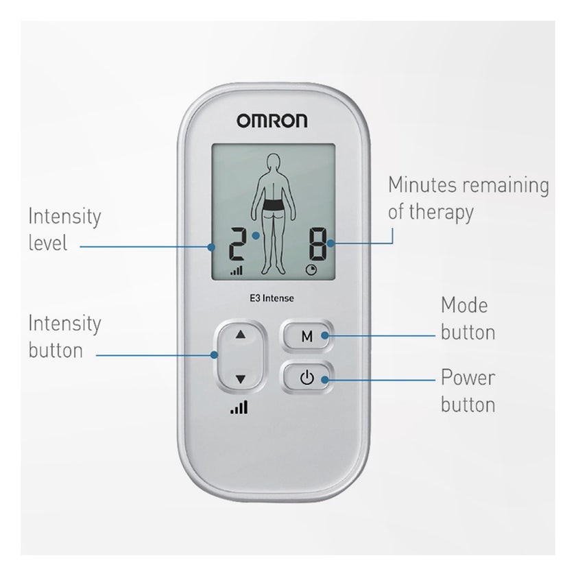 Omron Pain Reliever Portable E3 Intense TENS Massager - HV-F021-EV