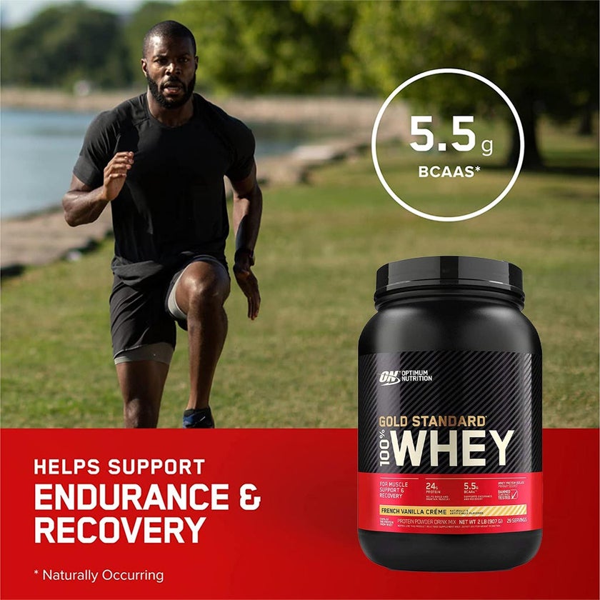 Optimum Nutrition Gold Standard 100% Whey French Vanilla Cream Protein Powder 2lb