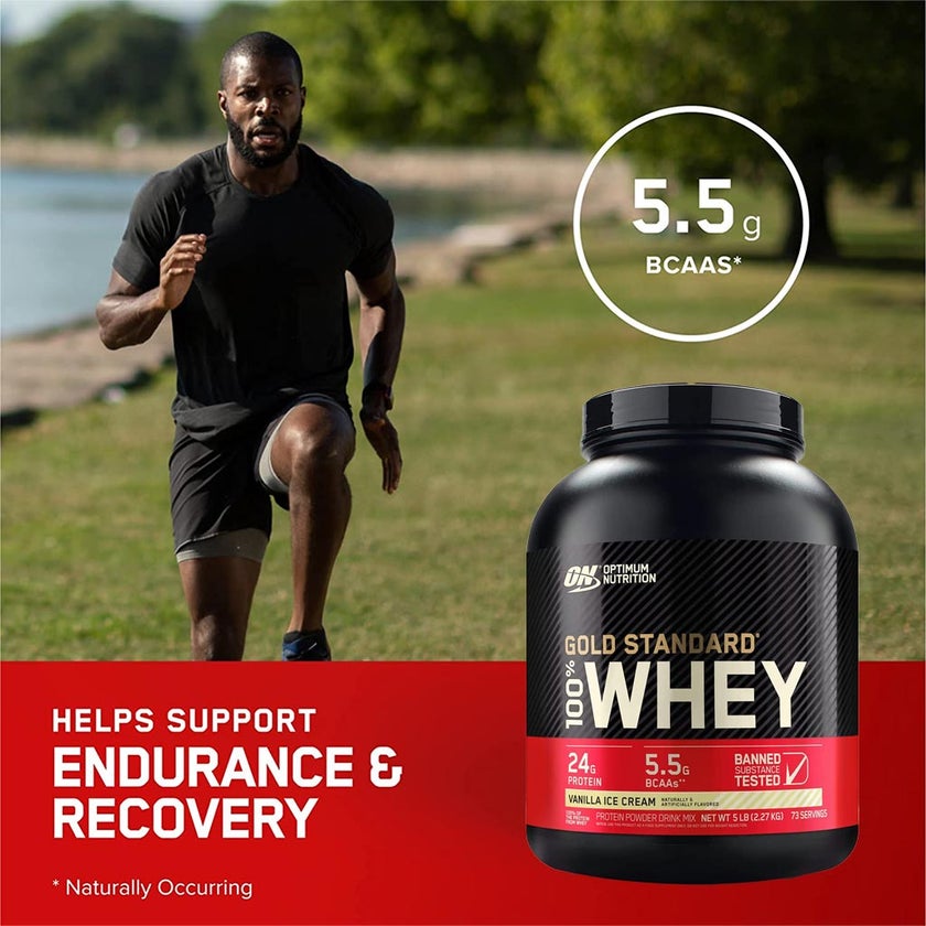 Optimum Nutrition Gold Standard 100% Whey Vanilla Ice Cream 5lb