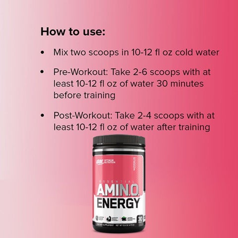 Optimum Nutrition Essential Amino Energy Watermelon 30 Servings