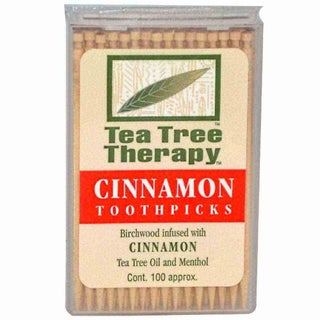 Tea Tree Therapy Cinnamon Tooth Picks, Pack of 100's