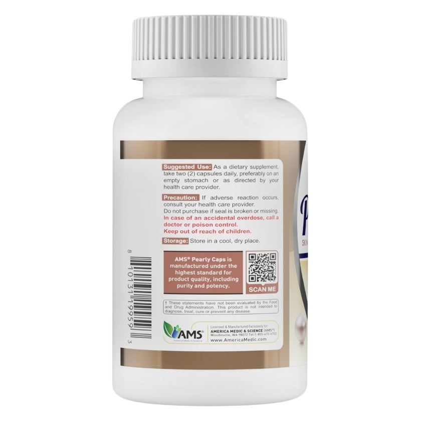 AMS Pearly Skin Whitening Glutathione Capsules - 60 Capsules