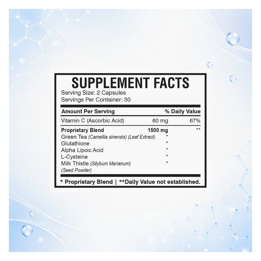 AMS Pearly Skin Whitening Glutathione Capsules - 60 Capsules