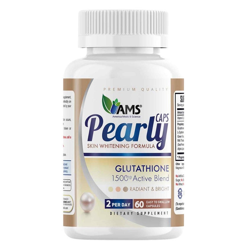 AMS Pearly Skin Whitening Glutathione Capsules, Pack of 60's - myAster AMS Pearly Skin Whitening Glutathione Capsules, Pack of 60's - myAster