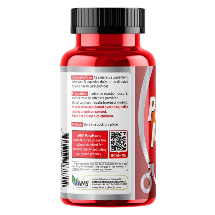 AMS Penamax Male Performance Enhancer Capsules - 60 Capsules