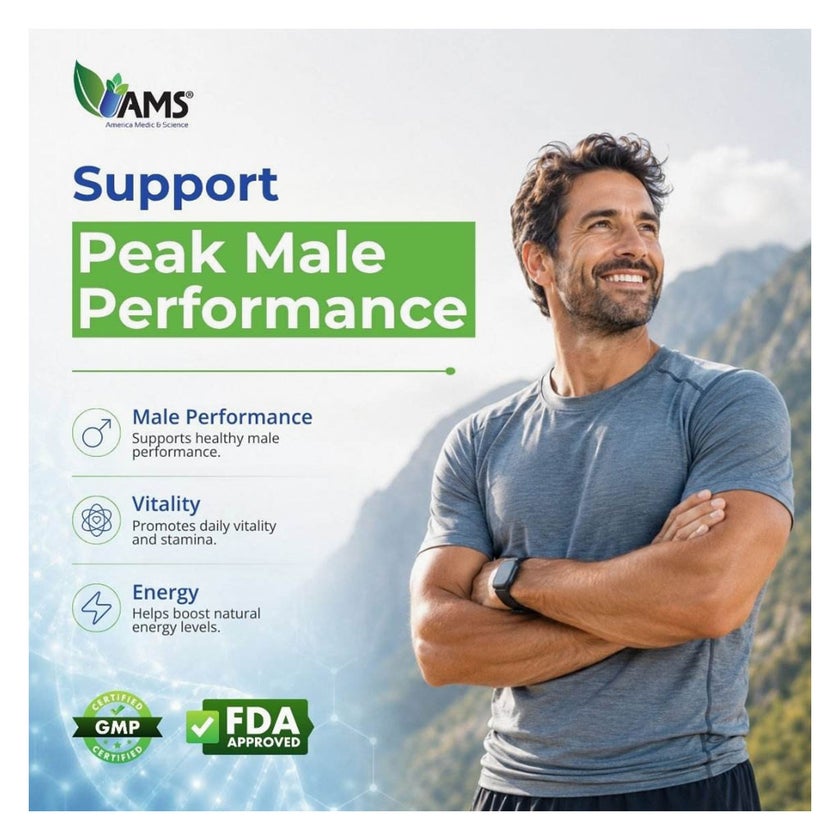 AMS Penamax Male Performance Enhancer Capsules - 60 Capsules