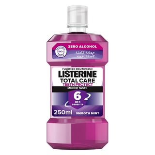 Listerine Total Care Teeth Protect Mild Taste Fluoride Mouthwash With Zero Alcohol 250ml